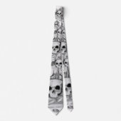 Gravata de caveira / Necktie Skull and gold Stropdas (Voorkant)