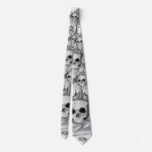 Gravata de caveira / Necktie Skull and gold Stropdas (Achterkant)
