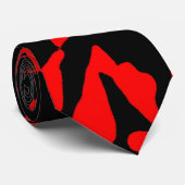 Gravata vermel ha preta stropdas (Opgerold)