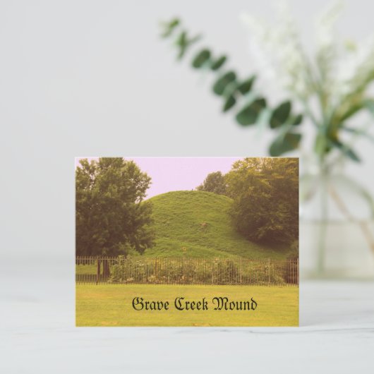 Grave Creek Mound Briefkaart (Staand voorkant)