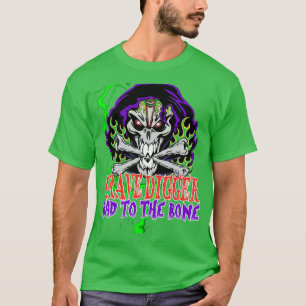 Grave Digger Bad to Bone monsterjam graaft T-shirt