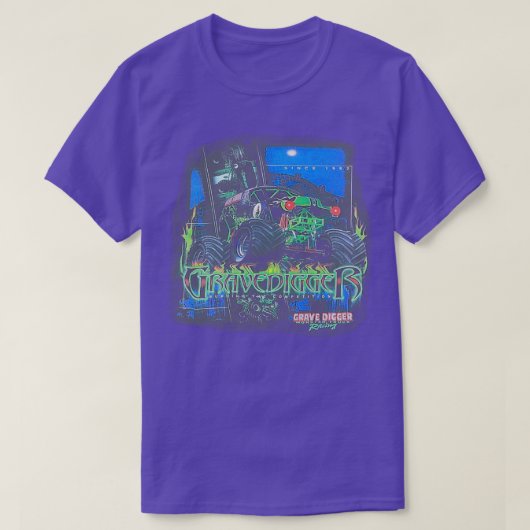 Grave Digger die de concurrentie verbrandt T-shirt (Design voorkant)