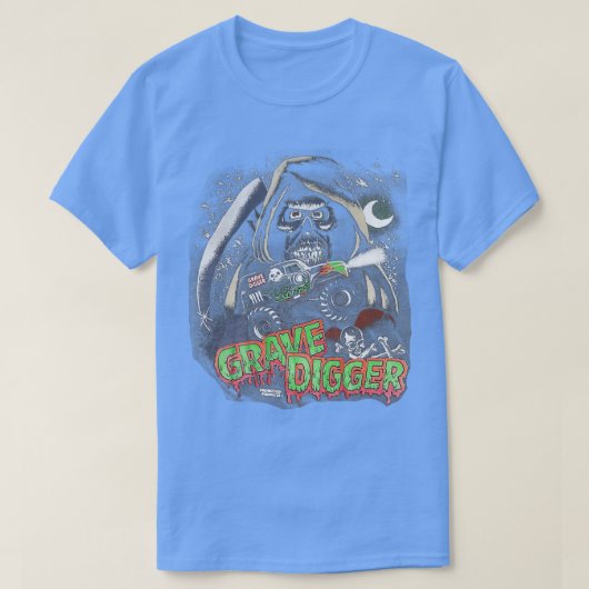 Grave Digger Monster Truck Vintage 2 T-shirt (Design voorkant)