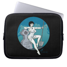 Grave Digger Pinup Girl Laptop Sleeve