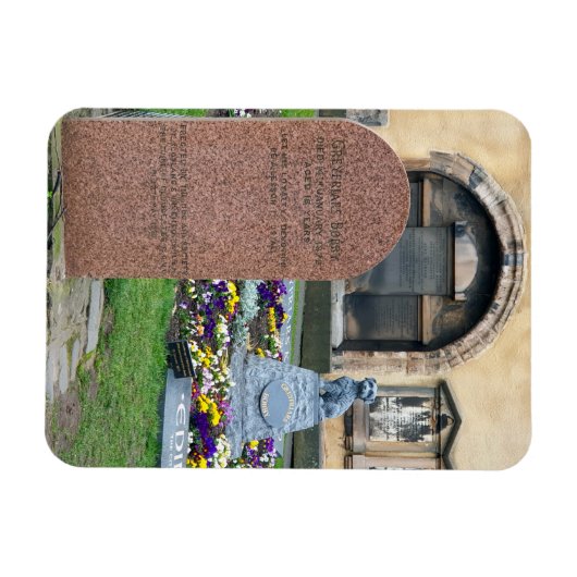 Grave en shrine to Bobby in Greyfriars Kirkyard Magneet (Horizontaal)