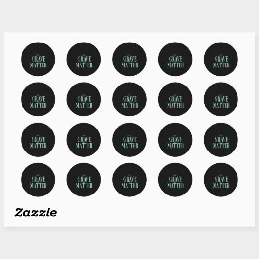 Grave Logo 2 Sticker (Vel)