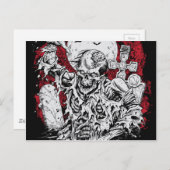 Grave Zombie Briefkaart (Voorkant / Achterkant)