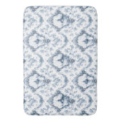 Graved Floral Toile w/Windmill & Boats-Blue Badmat (Voorkant Verticaal)