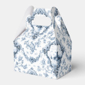 Graved Floral Toile w/Windmill & Boats-Blue Bedankdoosjes (Achterkant)