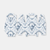 Graved Floral Toile w/Windmill & Boats-Blue Bedankdoosjes (Uitgevouwen)