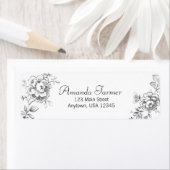 Graved Floral Toile w/Windmill & Boats-Grey Etiket (Insitu)