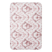 Graved Floral Toile w/Windmill & Boats-roze Badmat (Voorkant Verticaal)