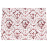 Graved Floral Toile w/Windmill & Boats-roze Groot Cadeauzakje (Voorkant)