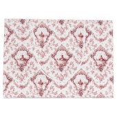 Graved Floral Toile w/Windmill & Boats-roze Groot Cadeauzakje (Achterkant)