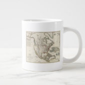 Graved Map of North America Grote Koffiekop (Rechts)