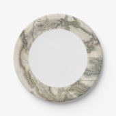 Graved Map of North America Papieren Bordje (Voorkant)