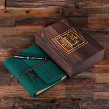 Graved Writset & Hunter Green Felt Journal