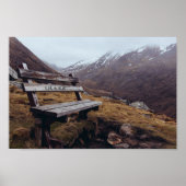 Graveer je initialen in deze bank | Romantisch Poster (Voorkant)