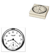  graveerklok rubberstempel (Gestempeld)