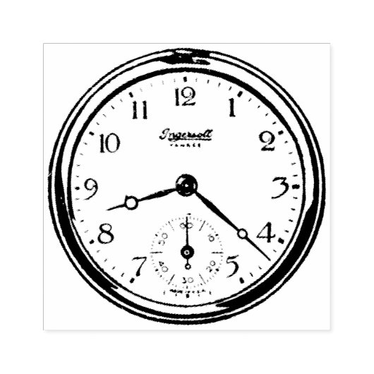  graveerklok rubberstempel (Afrduk)