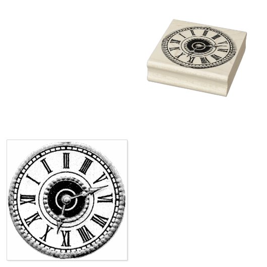  graveerklok rubberstempel (Gestempeld)