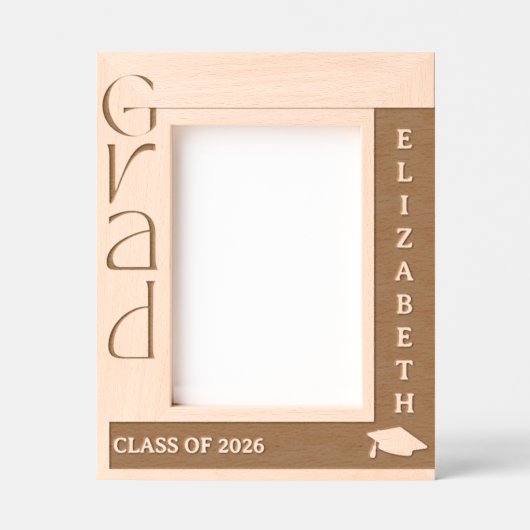 Graveerlaserframe voor afgestudeerden gegraveerde lijstjes (Voorkant)