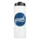 Gravel Fietsen Blauw Logo Thermosbeker (Voorkant)