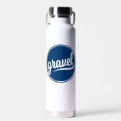 Gravel Fietsen Blauw Logo Waterfles (Voorkant)