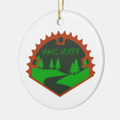 Gravel Grinder Keramisch Ornament (Links)