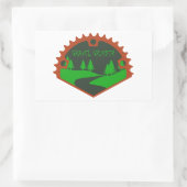 Gravel Grinder Rechthoekige Sticker (Tas)