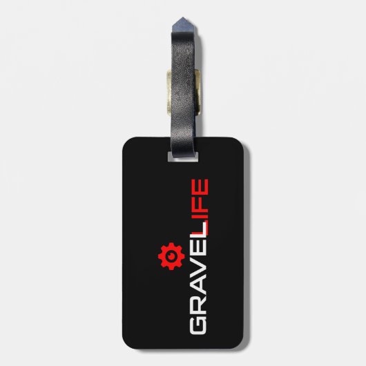 Gravel Life Cycling Bagagelabel (Achterkant verticaal)