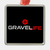 Gravel Life Cycling Metalen Ornament (Voorkant)
