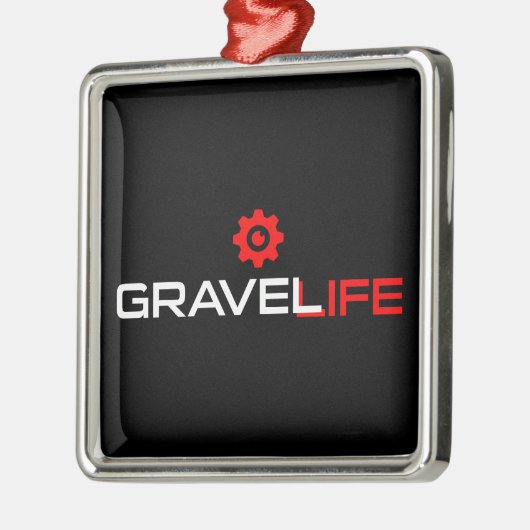 Gravel Life Cycling Metalen Ornament (Links)