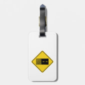 Gravel Road Sign Bagagelabel (Achterkant verticaal)