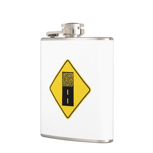 Gravel Road Sign Heupfles (Links)