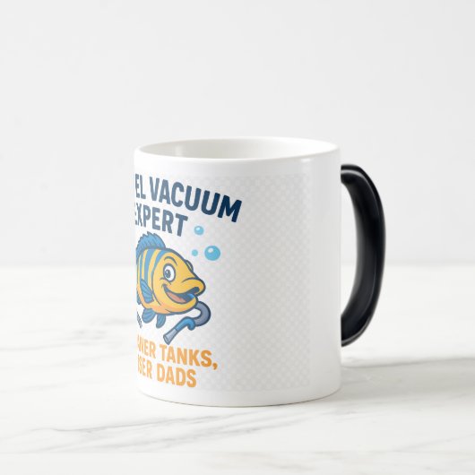 Gravel Vacuum Expert – Funny Fishkeeper Coffee Mok (Voorkant rechts)