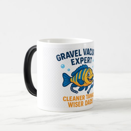 Gravel Vacuum Expert – Funny Fishkeeper Coffee Mok (Voorkant links)