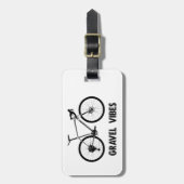 Gravel Vibes Fietsen Bagagelabel (Voorkant verticaal)