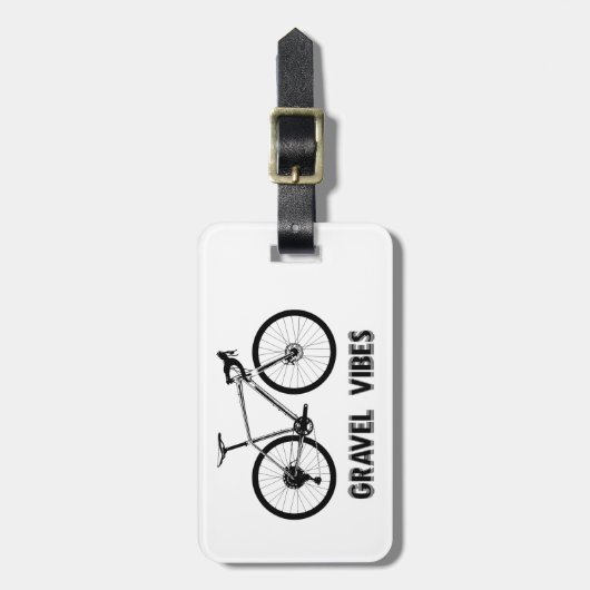 Gravel Vibes Fietsen Bagagelabel (Voorkant verticaal)