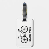 Gravel Vibes Fietsen Bagagelabel (Achterkant verticaal)