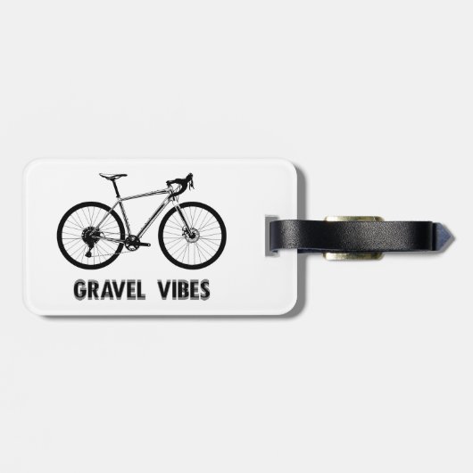 Gravel Vibes Fietsen Bagagelabel (Achterkant horizontaal)