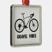 Gravel Vibes Fietsen Metalen Ornament (Rechts)
