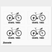 Gravel Vibes Fietsen Rechthoekige Sticker (Vel)
