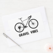 Gravel Vibes Fietsen Rechthoekige Sticker (Envelop)