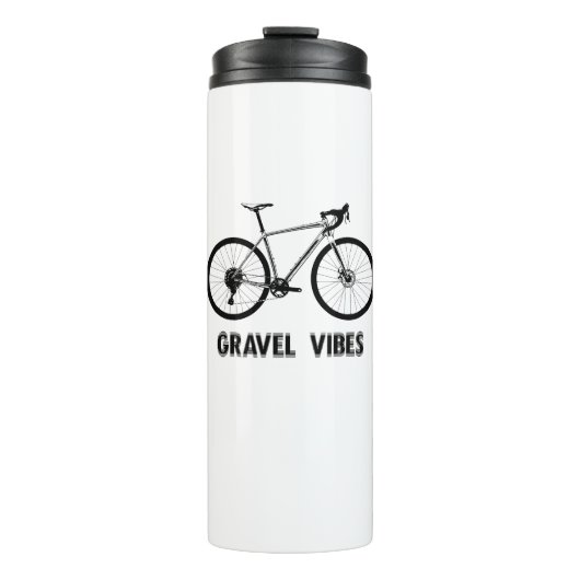 Gravel Vibes Fietsen Thermosbeker (Voorkant)