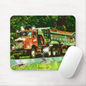 Gravel & Zand Truck Chauffeurs Mousepad Muismat (Met muis)