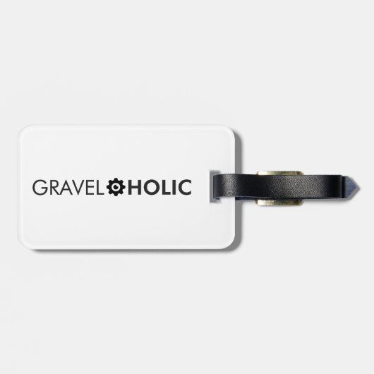Gravelaholic grindfietsen bagagelabel (Achterkant horizontaal)