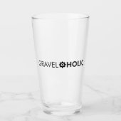 Gravelaholic grindfietsen glas (Voorkant)