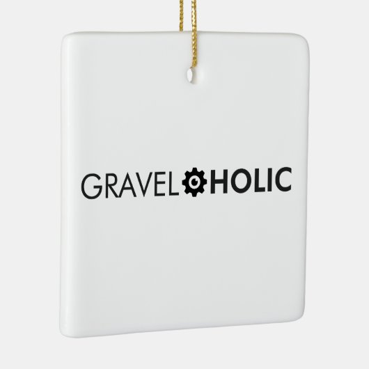 Gravelaholic grindfietsen keramisch ornament (Rechts)