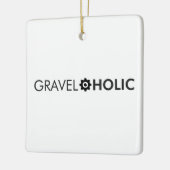 Gravelaholic grindfietsen keramisch ornament (Links)